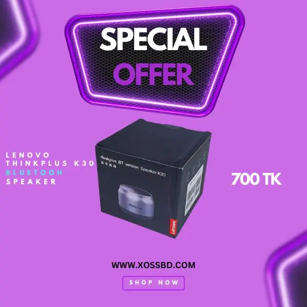 Lenovo Thinkplus K30 Bluetooth Speaker With 1200mAh Battery