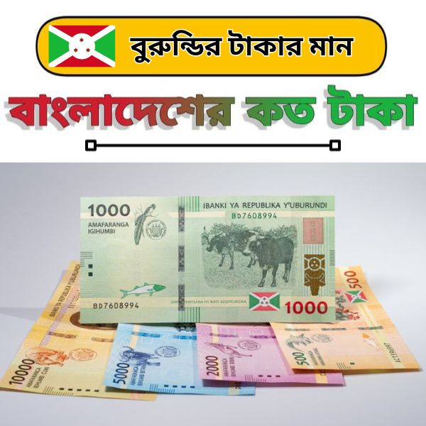 বুরুন্ডির টাকার মান কত বুরুন্ডির ১ টাকা বাংলাদেশের কত টাকা ২০২৫